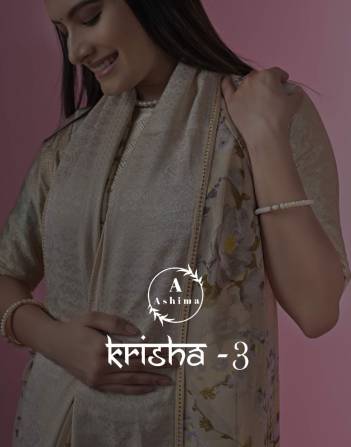 Krisha Vol 3 By Ashima Fancy Colour Matching Printed Georgette Sarees